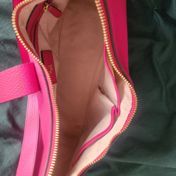 RADLEY LONDON Bright Pink Leather Shoulder Bag - Picture 3 of 5